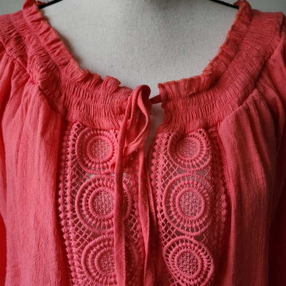 Unique Spectrum Coral blouse XL - Picture 4 of 6